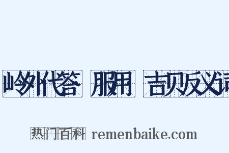 岭外代答·服用·吉贝反义词是什么意思的图片